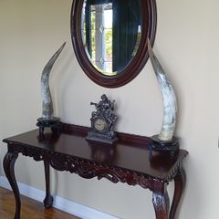 Antique/ vintage console table and mirror
