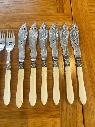 Edwardian Fish Set 14 piece