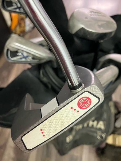 golf bag and clubs