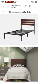 single metal bedframe