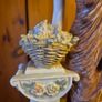 Vintage Tall Figurine of a Lady with a Flower Basket. Image 8