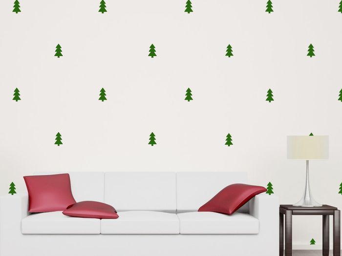 Pine Tree Wall Sticker, Christmas Tree Decal, Holiday decoration, Custom Kids wall, Home Decor, Gift Ideas, Nursery decor