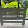 MDF radiator cover in light matte grey Image 2