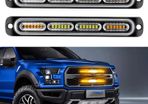 2pcs  Ultra-Slim Amber  LED Emergency Lights