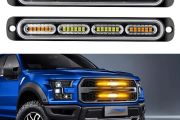 2pcs  Ultra-Slim Amber  LED Emergency Lights