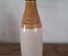 Vintage John Mackay & Co of Edinburgh, Glasgow and Newcastle stoneware beer bottle
