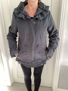 Ladies Steel Grey lightweight Jacket. Size 8-10