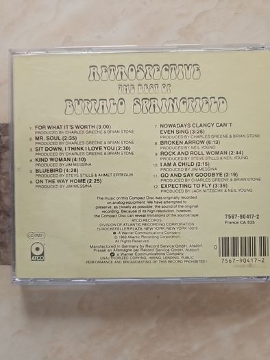 Buffalo Springfield CD - The Best Of
