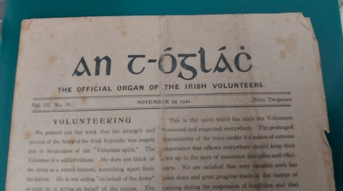 An T-oglac November 1921 Irish Volunteers Paper