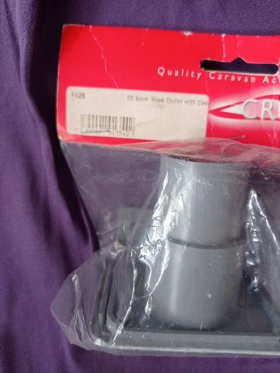 caravan 28.5mm Hose outlet with Cover
