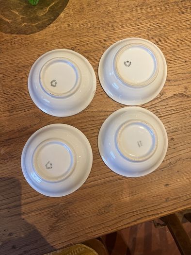 Vintage Czech Porcelain Saucers or Small bowls