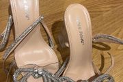 Nude/Silver heels