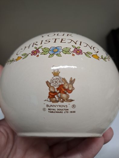 Royal Doulton Bunnykins Christening Money Box