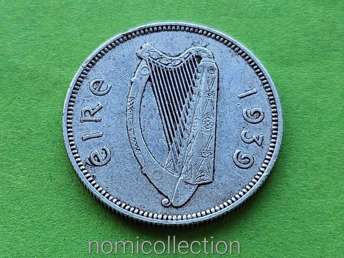 Ireland 1939 year Silver Shilling.