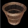Vintage Harrods Wicker Waste Basket Pristine Image 3