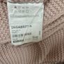 Dusky . Dusty Pink Bundle - IKEA INGABRITTA Chunky Throw, 2 Brand new 65 cm square linen cushion covers and a shabby chic Carte Postale Wall Hanging Image 6