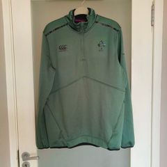 Canterbury IRFU Ireland Rugby Elite Mens 1/4 Zip fleece top