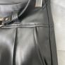 New With Tags River Island Faux Leather Belted Trouser in Black Image 7