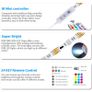 LED Strips Lights, 6M USB LED Lights 2x3M SHINELINE RGB SMD 5050 Color Changing with 24 Key Remote Control Dimmer TV Backlight Mood Light for Home Kitchen Christmas Party Decoration [Energy Class A+] Image 6