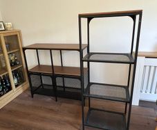Two storage/shelving units