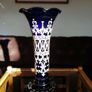 Superb Very Tall  Bristol Blue Hand Blown Late Victorian Art Nouveau Glass Vase Image 4
