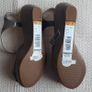 Marks & Spencer Wedge Heel Vintage Style Suede Shoes Size 3 Image 6