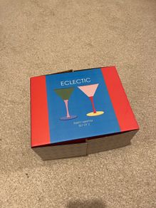 X2 martini glasses
