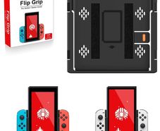 Grip Flip Vertical Bracket for NS OLED/Switch Game Console Joystick Controller Holder Stand for Nintendo Switch Accessories