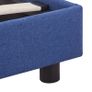 Bed Frame Blue Fabric 150x200 cm Image 6