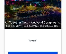 All Together Now General Camping Ticket