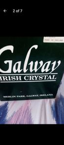 Galway crystal  Longford red wine collection glasses.24%lead