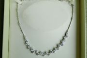 Fields Sterling Silver 925 Cubic Zirconia Necklet l16" 20,93g