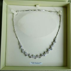 Fields Sterling Silver 925 Cubic Zirconia Necklet l16" 20,93g
