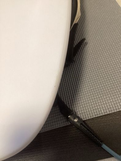 5/11 surfboard with bag and leash