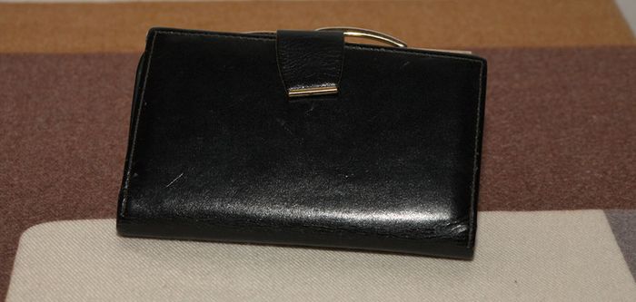 Black Leather Purse