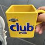 Vintage Cadbury's Club Milk Square Mug 1980s Retro Promo Cup Image 2