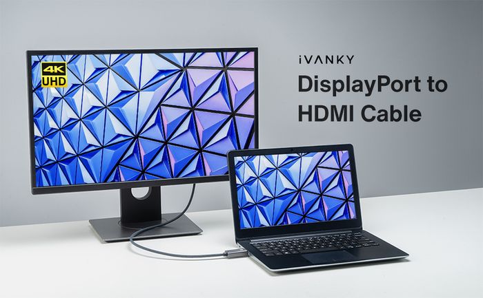 iVANKY 4.5M Active DisplayPort (Male) to HDMI (Male) UHD (4K@60Hz) Gold-Plated/Nylon-Braided Cable (Brand New/Warranty)