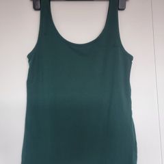 Green Cotton Sleeveless Too, Size 14