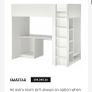 Ikea loft bed with desk Image 4