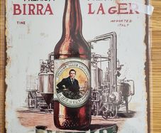 Birra Moretti ; Metal Sign