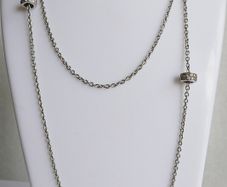 Vintage 925 Sterling Silver Ti Sento long Chain Necklace length 31" - 10,7g