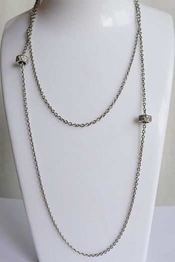 Vintage 925 Sterling Silver Ti Sento long Chain Necklace length 31" - 10,7g