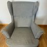 Arm chair and footstool Image 2