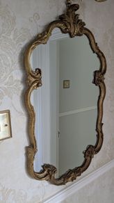 Ornate gold wall mirror - vintage style