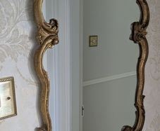 Ornate gold wall mirror - vintage style