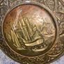 Brass Wall Plaque Ships Image 4