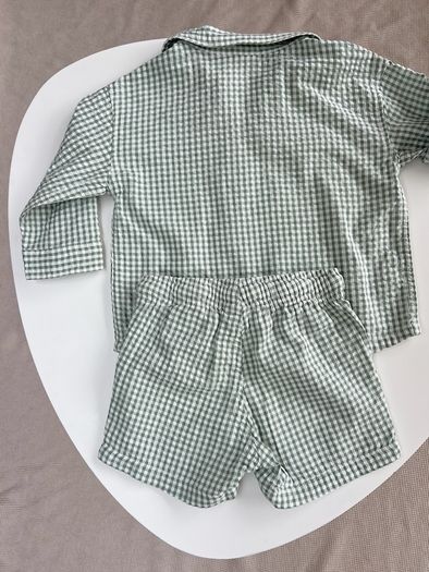 H&M 2 Piece Cotton Seersucker Set 6-9 Months, 74cm