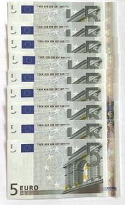 euro notes unc at 15 euro each