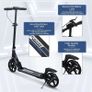 Scooter for Adults and Teens- Adjustable Height Folding Kick Scooter Large Sturdy Wheels for a Smooth Ride, Lightweight, Commuter Adult Scooters with Hand Brake,Shock Absorption Image 7