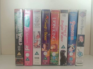 90s Disney & Family VHS Bundle.  Lion King, Beauty & the Beast + More